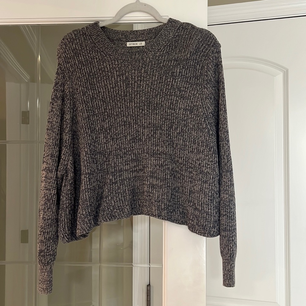 Blue and Cream Sweater